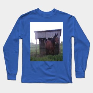 Amish Horse Picture Long Sleeve T-Shirt
